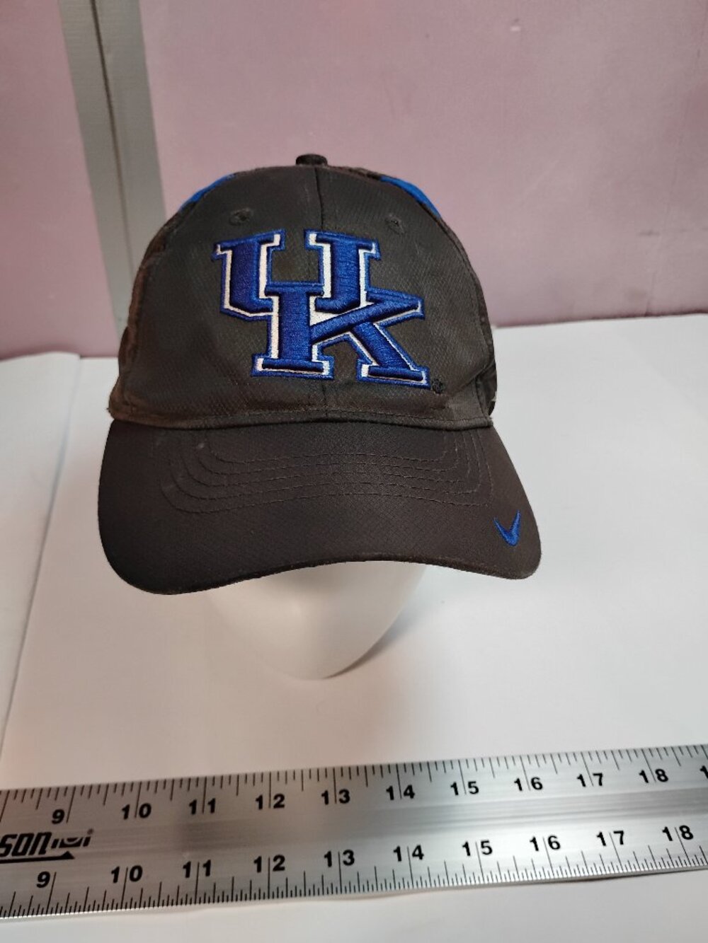 Nike Kentucky Wildcats UK Dri-FIT Youth Adjustable Hat Black Blue NCAA Cap